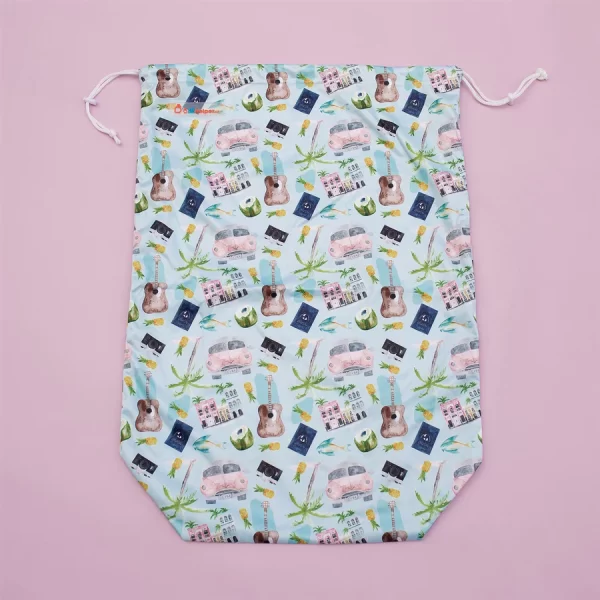 Lil Helper large drawstring wet bag for cloth diapers