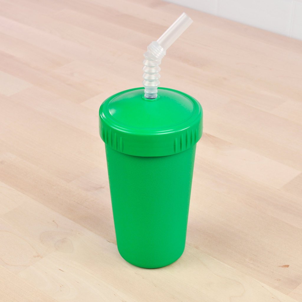 re-play cup with straw kelly green