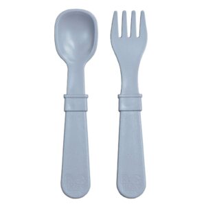 Re-Play fork and spoon grey