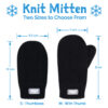 Jan and Jul knit mittens with lining