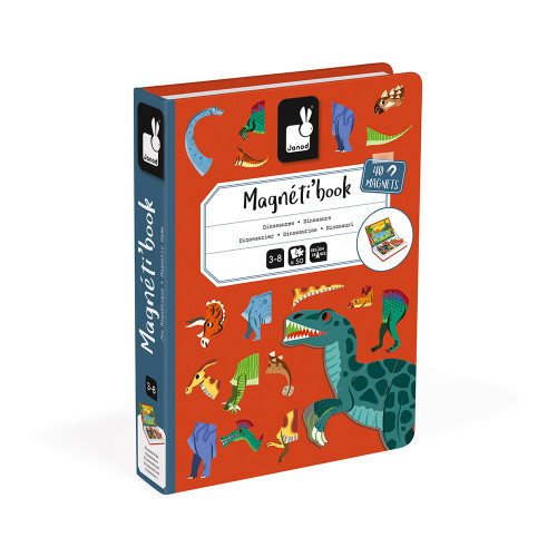 Janod magnetic books for educational play in dinosaur theme