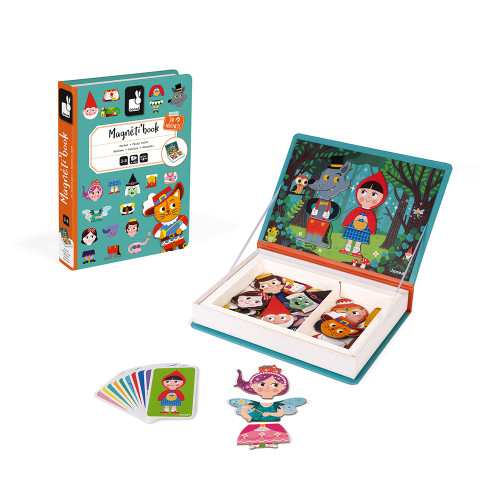 Janod magnetic books for educational play in fairy tales theme