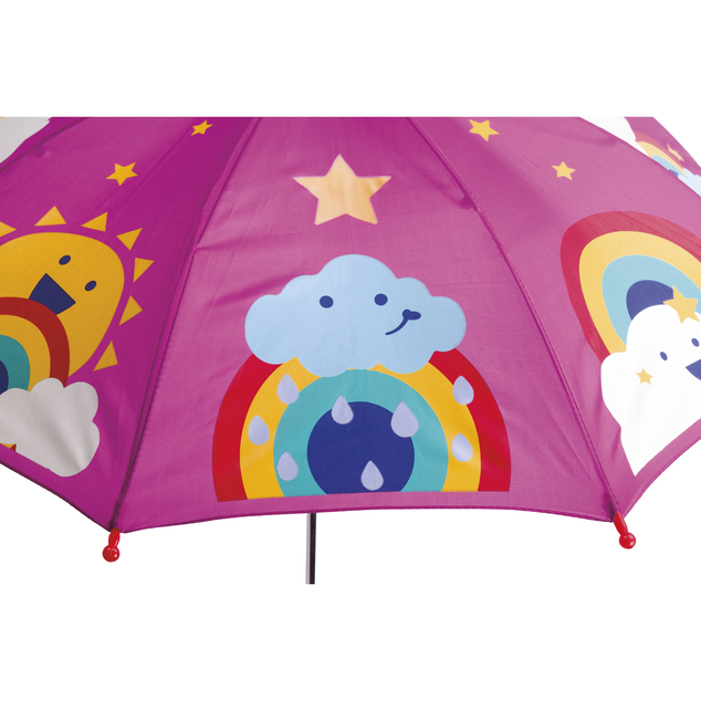 Toysmith Colour Changing Umbrella pink weather