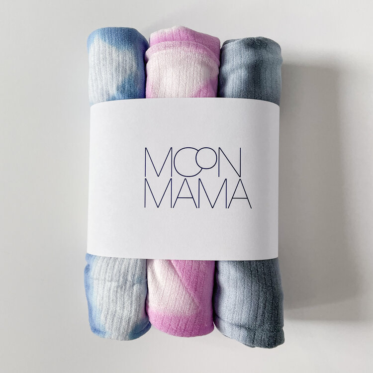 Moon Mama postpartum knit underwear 3-pack for recovery after birth