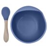Silibowl and spoon set for infants and toddlers