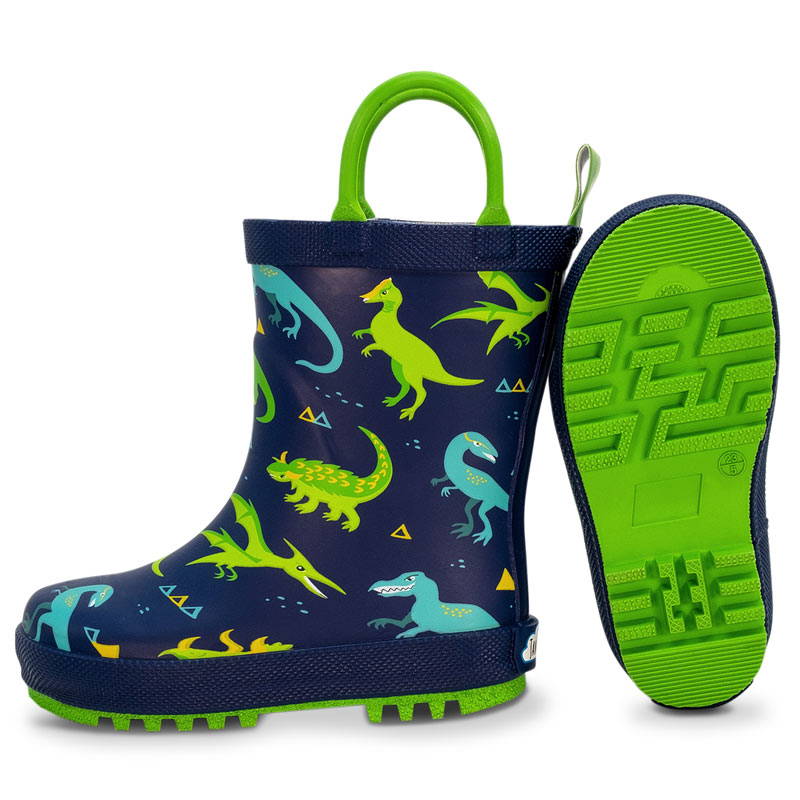 Jan and Jul puddle dry natural rubber rain boots for toddlers and kids