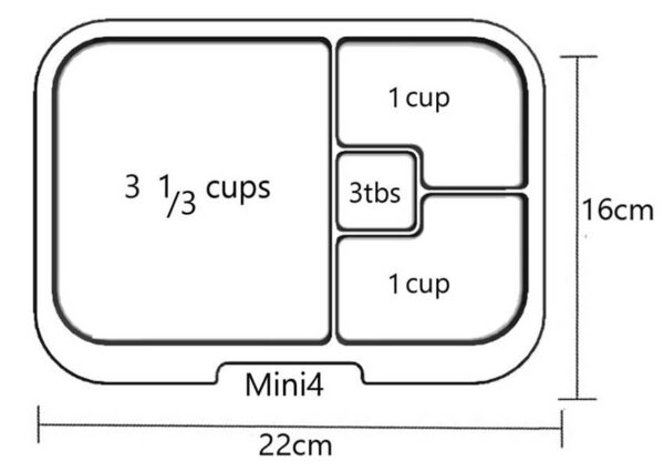 Munchbox bento box tray - mini4