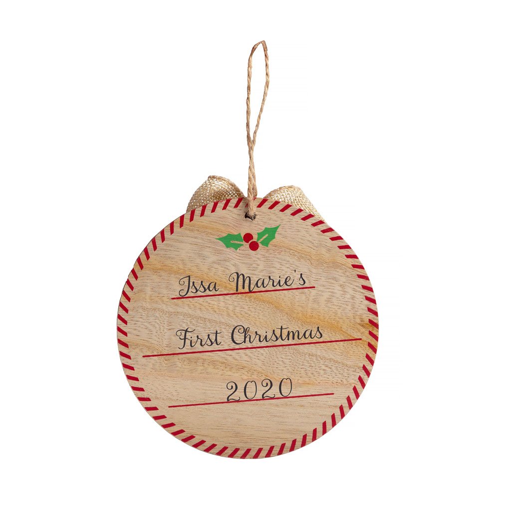 Pearhead first christmas keepsake ornament