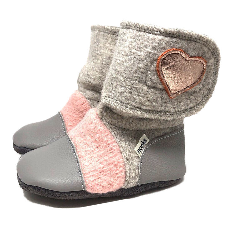 Nooks Design wool slippers for baby, toddlers & kids