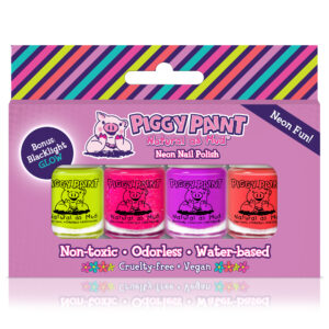 Piggy Paint Neon Box Set non-toxic nailpolish for kids