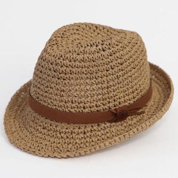 Calikids straw fedora hat for toddlers and kids