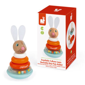 Janod stackable roly poly rabbit for infants