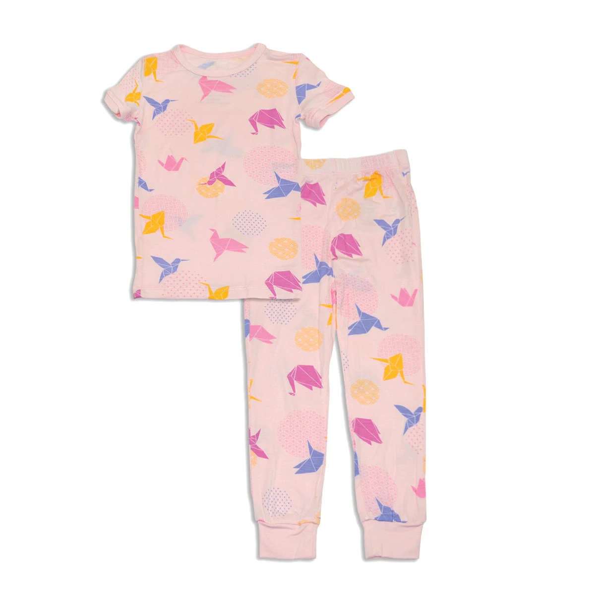 Silkberry Baby bamboo short sleeve pajama set for toddlers and kids