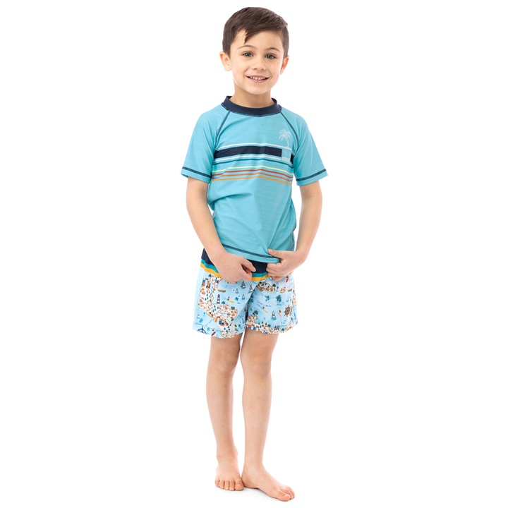 Nano UV swim shirt rashguard for toddlers and kids
