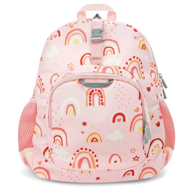 Jan and Jul Kids Backpack PINK RAINBOW