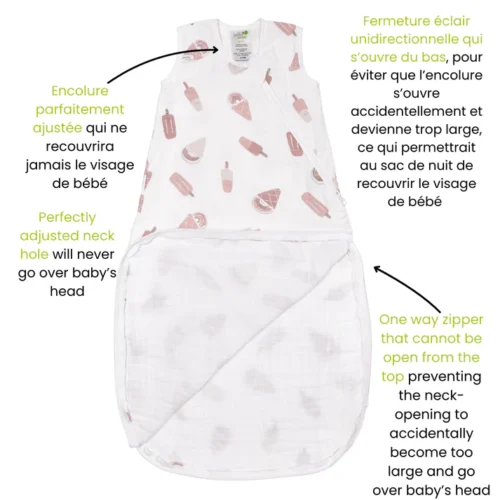 Perlimpinpin Cotton Muslin Sleepsack 0.7 Tog - Image 6