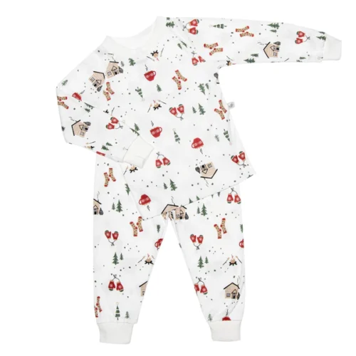 Perlimpinpin Bamboo Pajama set Christmas Cottage