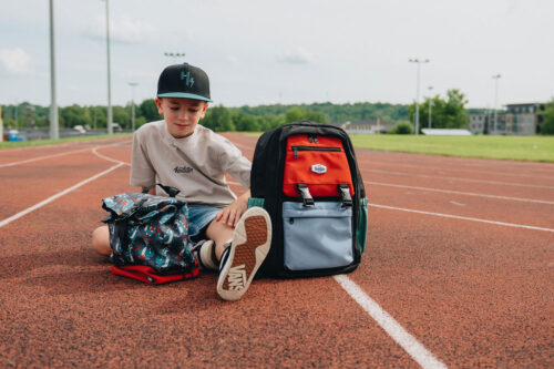 Headster Kids Backpack 26L - Colourblock Tokyo Red - Image 3