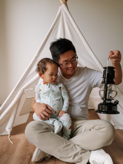 Zippyjamz Bamboo Footed Sleepers TENTS AND TRANQUILITY - Image 2