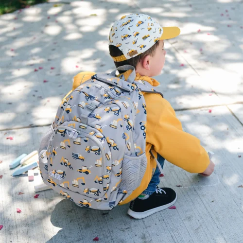 Jan and Jul Kids Backpack GREY CONSTRUCTION - Image 3