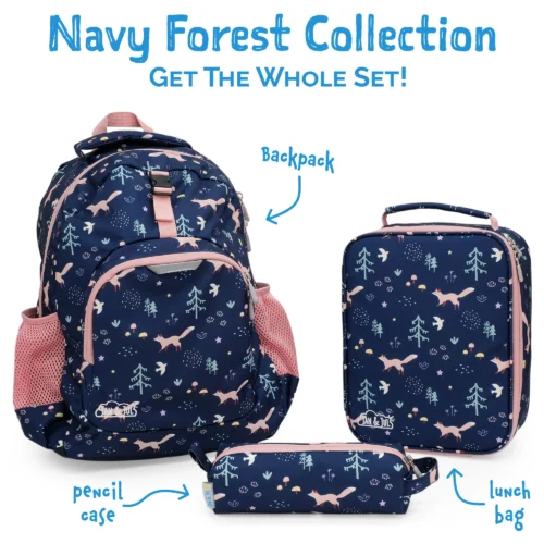 Jan and Jul Kids Backpack NAVY FOREST - Image 4