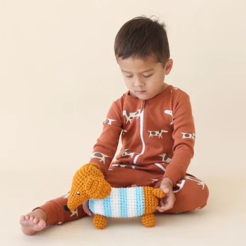 Parade Organics Long Sleeve Romper DOGS - Image 2